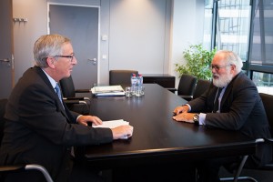 Meeting between Miguel Arias Cañete, Member of the EP, and Jean-Claude Juncker. Photo: ec.europa.eu